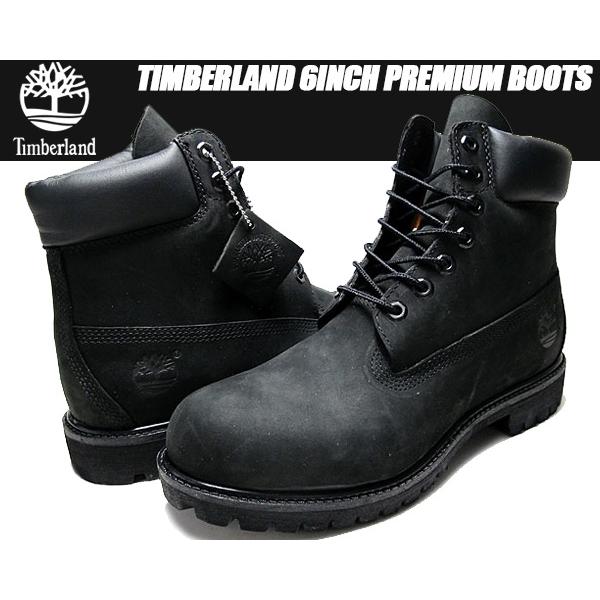 timberland 6インチブーツ　ブラック　10073 Timberland Men's 10073 6-Inch Premium Black Nubuck