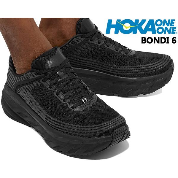 HOKA ONEONE ONE MENS BONDI 6 BLACK/BLACK 1019269 BBLC HOKA ONEONE ONE MENS BONDI 6 BLACK/BLACK 1019269 BBLC