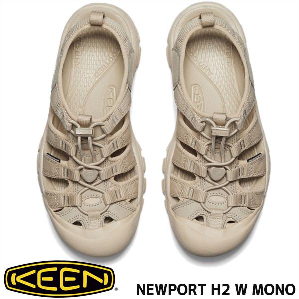 KEEN スポーツ サンダル NEWPORT H2 モノクローム サファリ Men's Mono Cream Water Hiking Sandals - Newport H2 | KEEN