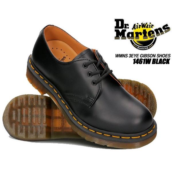 お得な割引クーポン発行中!!<br>【送料無料 ドクターマーチン 3ホール ギブソン レディース】Dr.Martens 1461W 3EYE GIBSON BLACK 1461 3EYE SHOE ウィメンズ 3アイ シューズ R11837002 ドクターマーチン 3ホール レディース R11837002 Dr.Martens 1461W 3EYE GIBSON BLACK ドクターマーチン  1461 3EYE SHOE ギブソン レディース シューズ