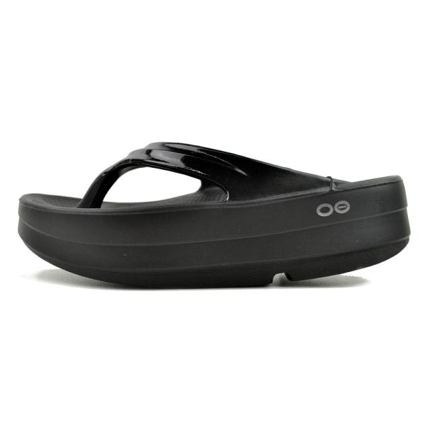OOFOS OOmega OOlala ブラック 24cm 新品未使用 OOFOS（ウーフォス） [ポイント10倍] OOFOS OOmega OOlala BLACK