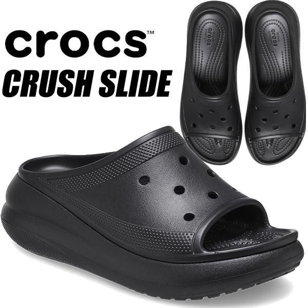 crocs（クロックス） crocs CRUSH SLIDE BLACK 208731-001 クラッシュ