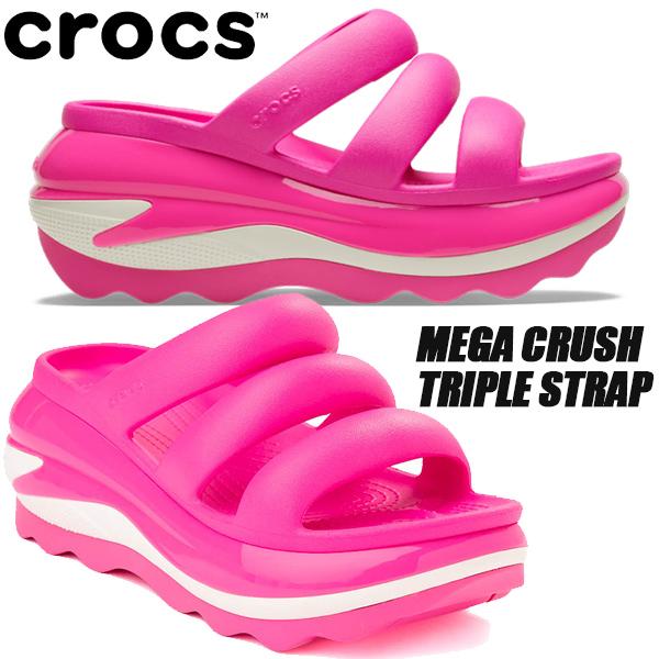 crocs（クロックス） crocs MEGA CRUSH TRIPLE STRAP PINK CRUSH