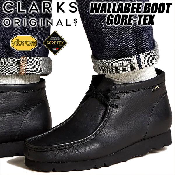 Clarks CLARKS WALLABEE BOOT GORE-TEX BLACK LEATHER 26146260 Clarks CLARKS WALLABEE BOOT GORE-TEX BLACK LEATHER 26146260
