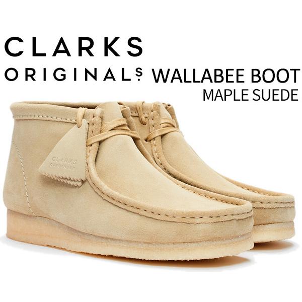 CLARKS WALLABEE BOOT MAPLE SUEDE 26155516 クラークス ワラ...