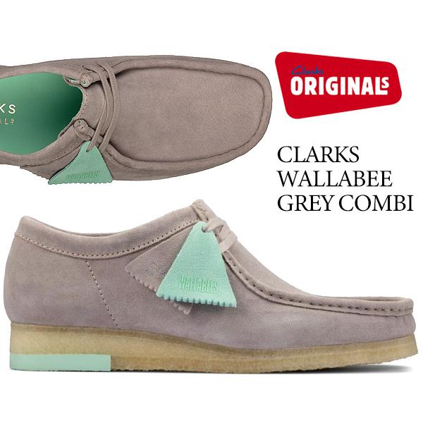Clarks CLARKS WALLABEE GREY COMBI 26160202 クラークス Clarks CLARKS WALLABEE GREY COMBI 26160202 クラークス
