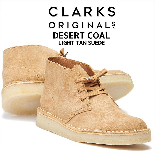Clarks CLARKS DESERT COAL LIGHT TAN SUEDE 26165807 クラークス  