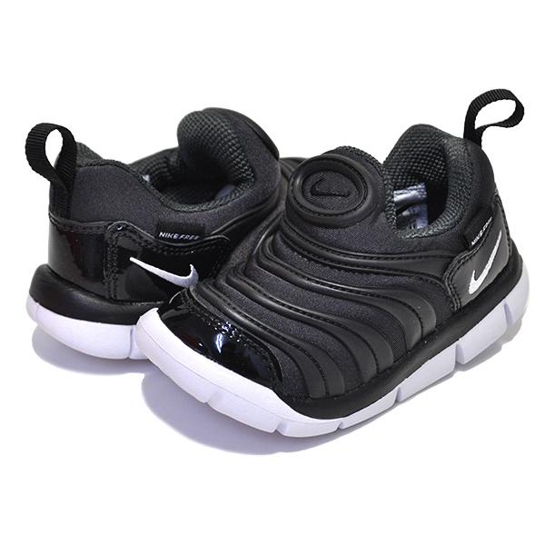 NIKE DYNAMO FREE (TD) anthracite/white-black【キッズシューズ スニーカー トドラー】【8cm〜16cm】シューレースなしの脱ぎ履きしやすいスリップオンタイプのキッズシューズ"DYNAMO FREE...