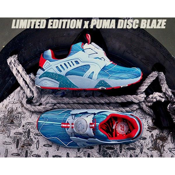 OUTLET PUMA DISC BLAZE by Limited Edition Cyan Blue Red glow in the dark 360812 01 LIMITED EDT Yahoo