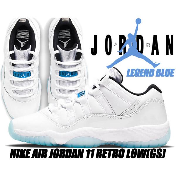 Jordan NIKE AIR JORDAN 11 RETRO LOW GS LEGEND BLUE white/legend 