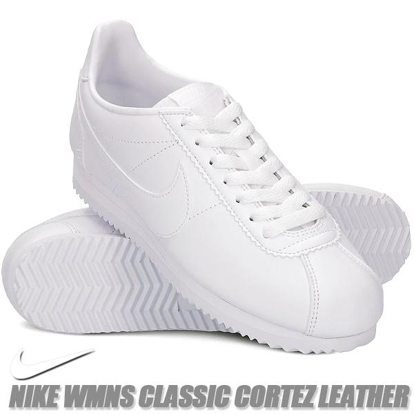 コルテッツ NIKE WMNS CLASSIC CORTEZ LEATHER white/white 807471-102