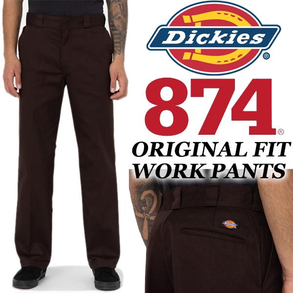 Dickies（ディッキーズ） Dickies ORIGINAL FIT WORK PANTS DARK BROWN