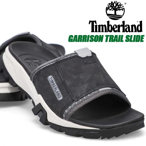Timberland Garrison Trail Slides Mens Size 8 Sandals Open Toe Black A29NV Garrison Trail Backstrap Sandal for Men in Black main image 3
