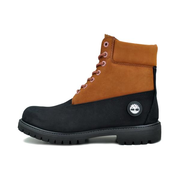 Timberland 6INCH PREMIUM BOOTS 2TN BLACK NUBUCK RUST a2p6w-ejf