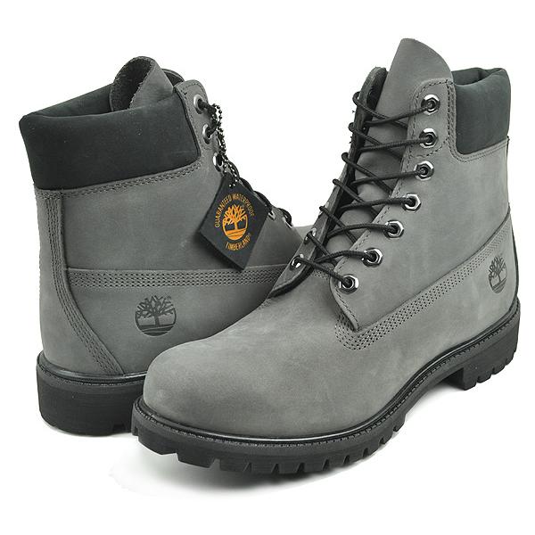 Timberland 6INCH PREMIUM BOOTS W/L MEDIUM GREY NUBUCK TB 0A62BH 033  ティンバーランド 6インチ プレミアムブーツ グレー ヌバック プリマロフト 防水