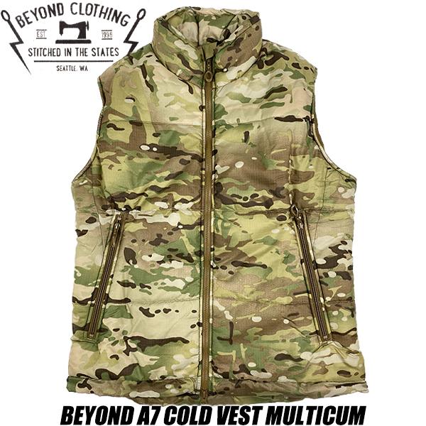 BEYOND CLOTHING A-7 COLD VEST ビヨンド BEYOND A7 COLD VEST MULTICUM A7-PL5V-C10-A7 CLIMASHIELD APEX