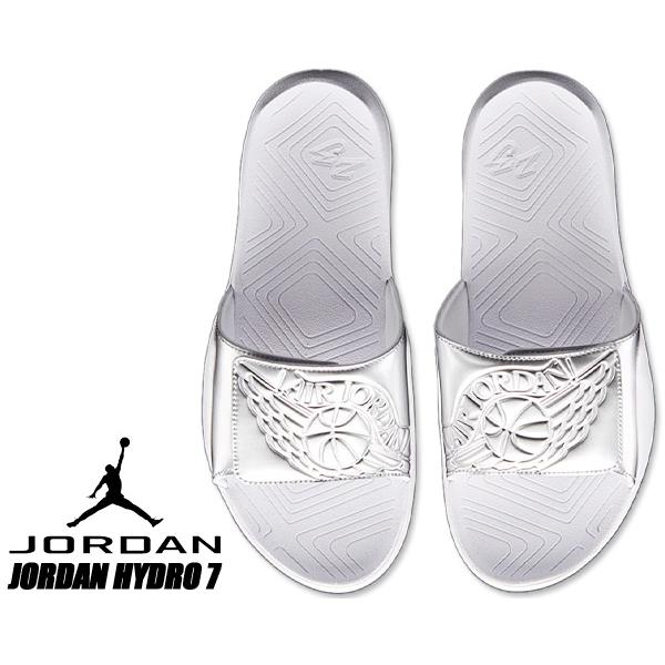 NIKE JORDAN HYDRO 7 white/metallic 