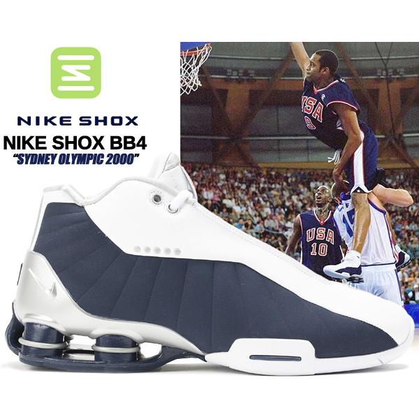 NIKE SHOX BB4 OLYMPIC white/metallic silver at7843-100 ナイキ ショックス BB4 スニーカー ヴィンス・カーター バッシュ バスケットボール オリンピック