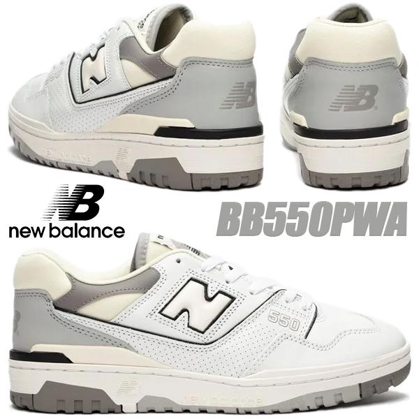 New Balance NEW BALANCE BB550PWA WHITE/GRAY width D New Balance NEW BALANCE BB550PWA WHITE/GRAY width D