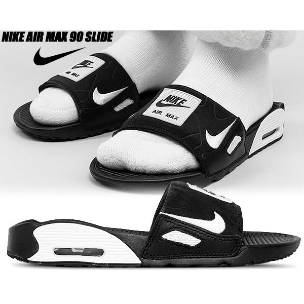 NIKE AIR MAX 90 SLIDE black/white bq4635-002 ナイキ エアマックス 90 スライド サンダル メンズ  AM90 SANDAL ブラック ホワイト スニーカー