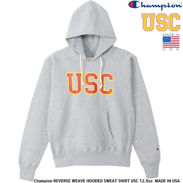 REVERSE WEAVE Champion HOODED SWEAT SHIRT MADE IN USA USC 12.5oz