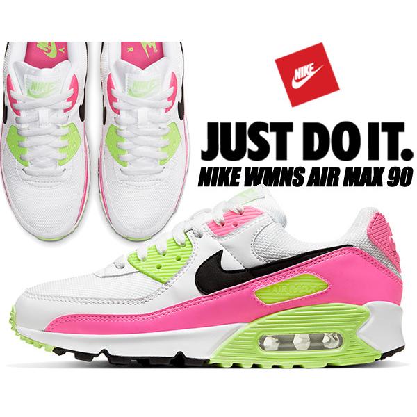 NIKE（ナイキ） NIKE WMNS AIR MAX 90 white/black-pink blast ct1030