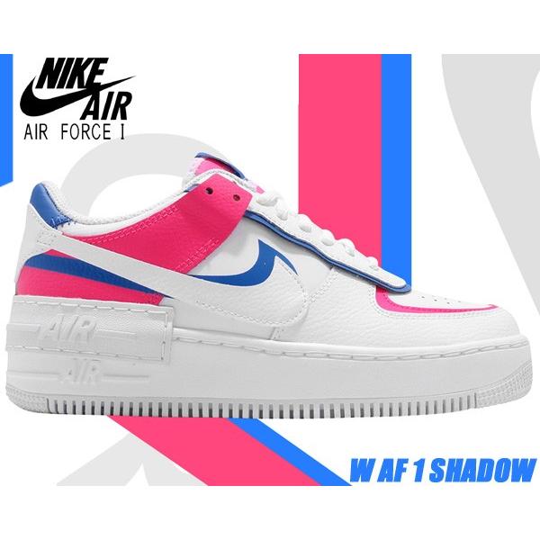 NIKE（ナイキ） NIKE WMNS AF1 SHADOW white/white-wht-hyper pink