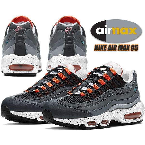 エア マックス 95 NIKE AIR MAX black/aquamarine-turf orange cz0191 