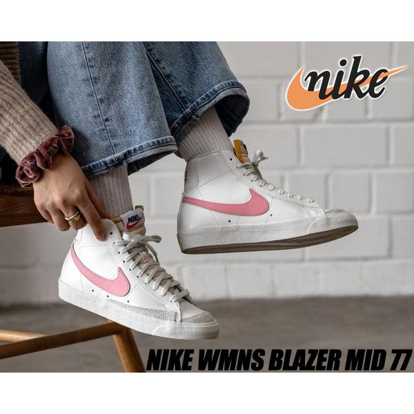 21春夏新作 Nike Wmns スニーカー レディース ピンク ホワイト 77 ミッド ブレザー ウィメンズ ナイキ Cz1055 114 Pulse White Sunset Summit 77 Mid Blazer スニーカー サイズ 24cm Folliq4 Com