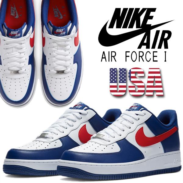 エア フォース 1 NIKE AIR FORCE 07 USA white/university red エア フォース 1 NIKE AIR FORCE 07 USA white/university red