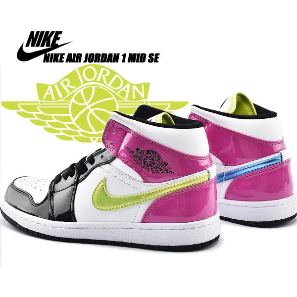 Jordan NIKE AIR JORDAN 1 MID SE white/cyber-active fuchsia cz9834