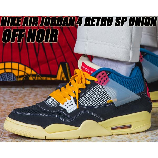 NIKE AIR JORDAN 4 RETRO SP UNION off noir/lt fusion red dc9533-001 ナイキ  エアジョーダン 4 レトロ ユニオン スニーカー AJ4 OFF NOIR　オフ ノアール