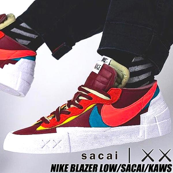 sacai NIKE BLAZER LOW/SACAI/KAWS team red/hot lava-white sacai NIKE BLAZER LOW/SACAI/KAWS team red/hot lava-white