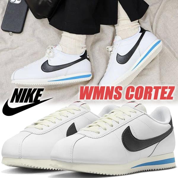 コルテッツ NIKE WMNS CORTEZ white/black-lt photo blue-sail dn1791