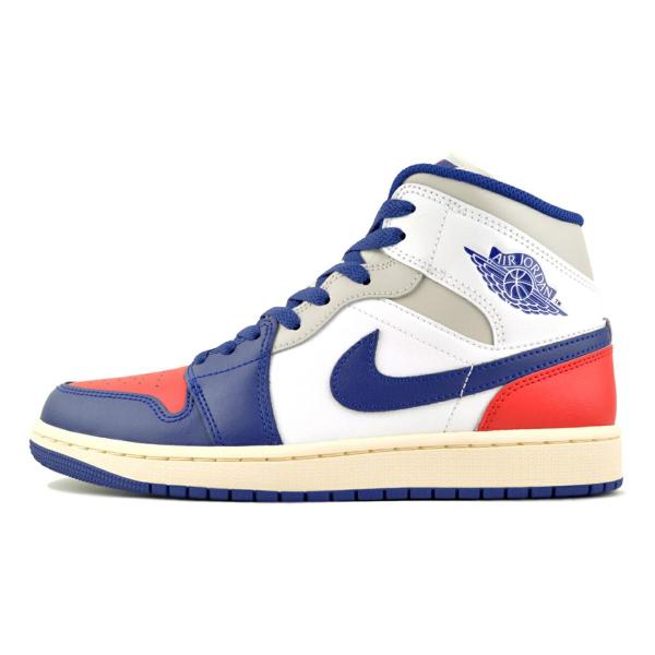 エア ジョーダン 1 NIKE AIR JORDAN MID wht/deep royal blue