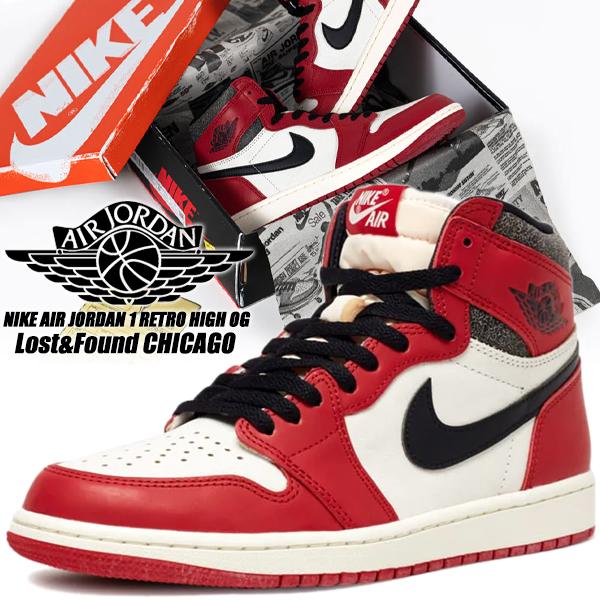 NIKE AIR JORDAN 1 RETRO HI OG Lost&Found Chicago varsity  red/black-sail-muslin dz5485-612 ナイキ エアジョーダン 1 レトロ ハイ シカゴ レッド