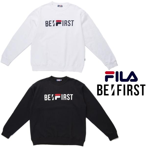 FILA（フィラ） FILA x BE:FIRST EMBROIDERY CREWNECK fb0779 BLACK