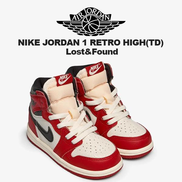 NIKE JORDAN 1 RETRO HIGH TD Lost&Found varsity red/black-sail 