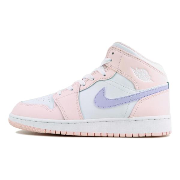 NIKE AIR JORDAN 1 MID (GS) pink wash/violet frost-white