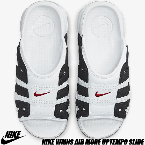 NIKE（ナイキ） NIKE WMNS AIR MORE UPTEMPO SLIDE white/varsity red