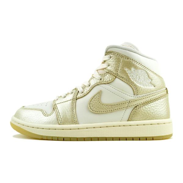 エア ジョーダン 1 NIKE WMNS AIR JORDAN MID SE sail/team gold-pale