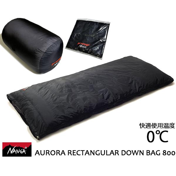 NANGA AURORA RECTANGULAR DOWN BAG 800 BLACK n1arbkn5 ナンガ