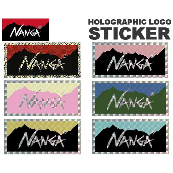NANGA HOLOGRAPHIC LOGO STICKER na2353-3g512<BR><BR>【キラリと光、NANGAロゴ】<BR><BR>ナンガパルバットの稜線をモチーフにした定番の...