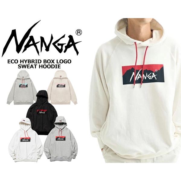 NANGA（ナンガ） NANGA ECO HYBRID BOX LOGO SWEAT HOODIE nw2311