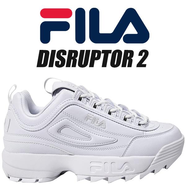 FILA（フィラ） FILA DISRUPTOR 2 WHITE/WHITE uss23029-101 ディス