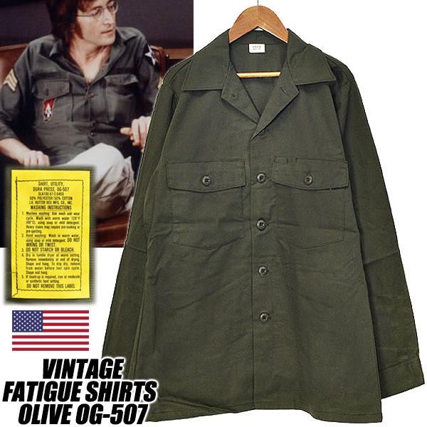 VINTAGE FATIGUE SHIRTS OLIVE OG-507 ヴィンテージ ファティーグ