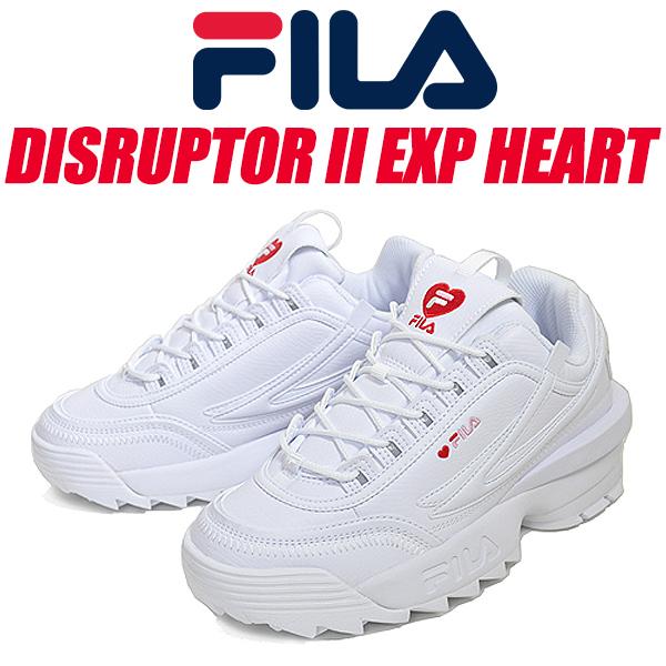 FILA（フィラ） FILA DISRUPTOR II EXP HEART WHITE/RED wfw23040-155 