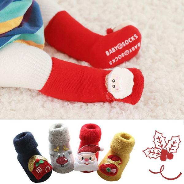 赤ちゃん（0-12ヶ月）のためのクリスマスソックスです。赤ちゃんと初めて迎えるクリスマスまだベビーカーに乗っている赤ちゃんも多いはず。つかまり立ちを始めている赤ちゃんもいるかもしれません。そんなまだ小さなあんよにぴったりの靴下です。飾り部分...