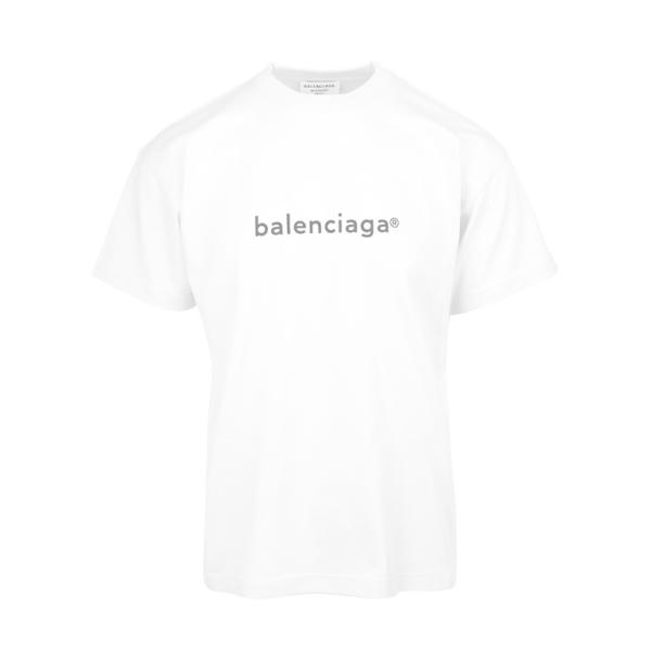 バレンシアガ 新コピーライトロゴ ミディアムフィットTシャツ ユニ