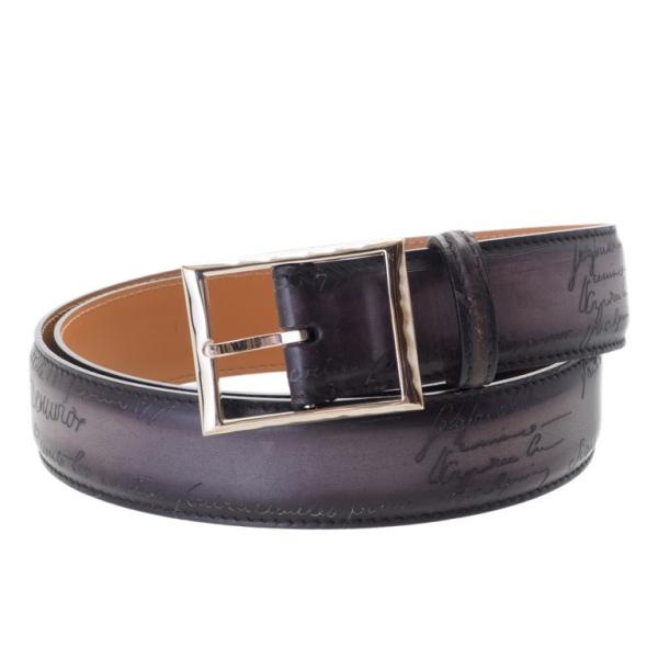 Berluti ベルルッティ クラシックレザーベルト スクリットデザイン